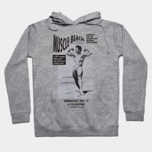 Muscle Beach SF Vintage Retro Gay Hoodie